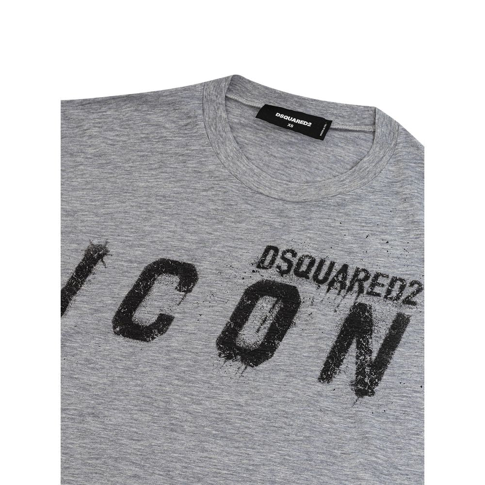Elegantes graues Baumwoll-T-Shirt für stilvolle Männer