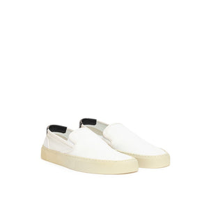 Weißer Baumwoll-Sneaker