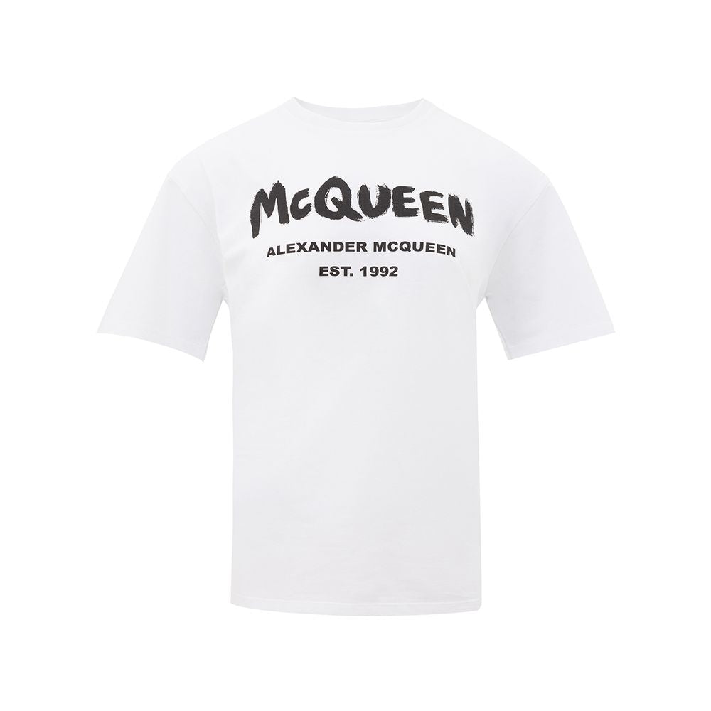 Weißes Baumwoll-T-Shirt