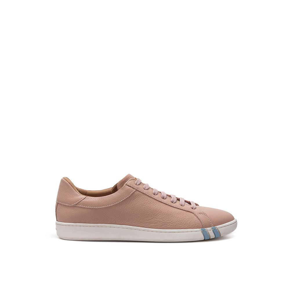 Elegante rosa Leder-Sneaker