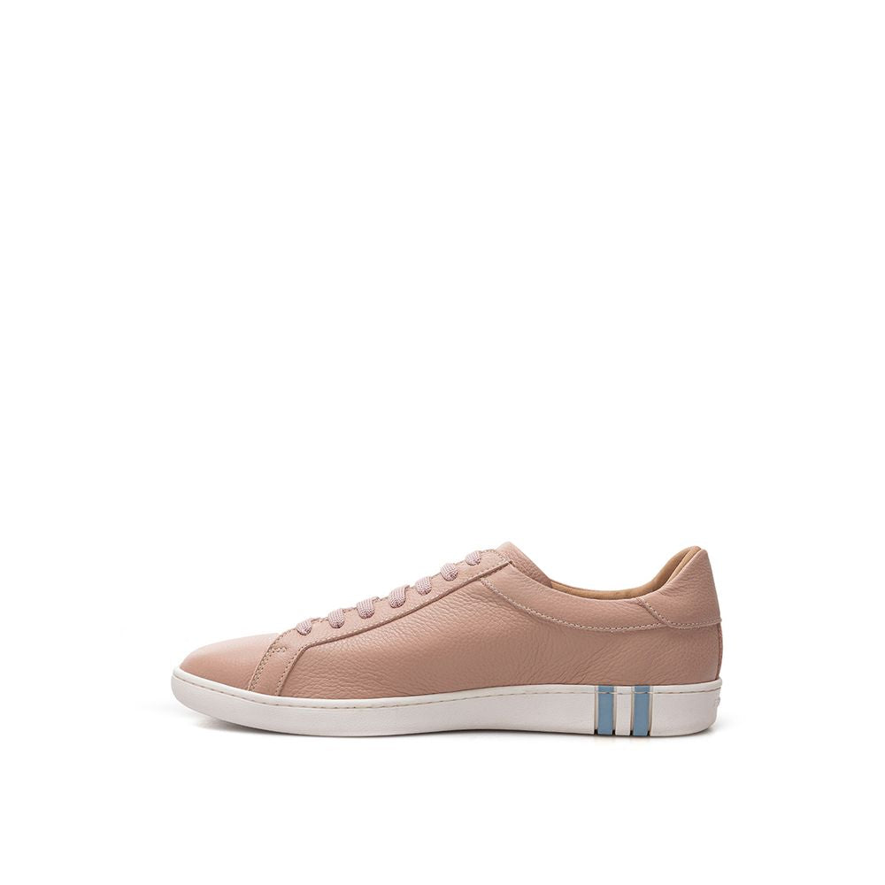 Elegante rosa Leder-Sneaker