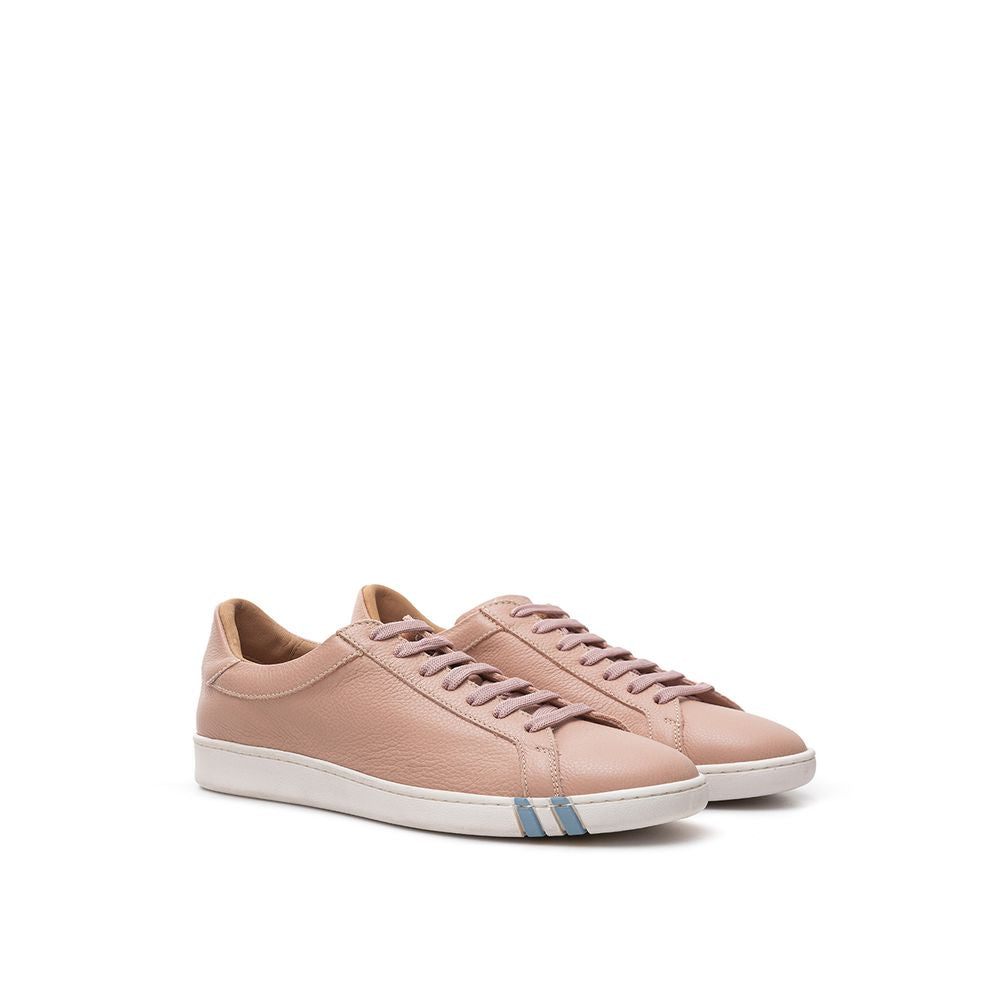 Elegante rosa Leder-Sneaker