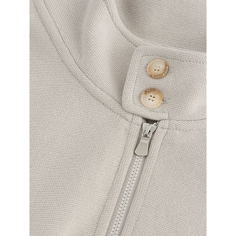 Beige Baumwoll-Cardigan für Herren