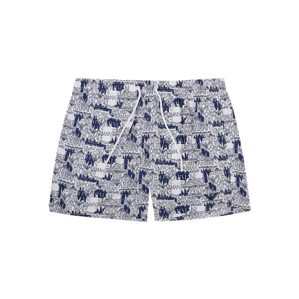 Elegante weiße Polyester-Badeshorts