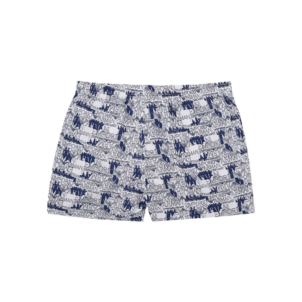 Elegante weiße Polyester-Badeshorts
