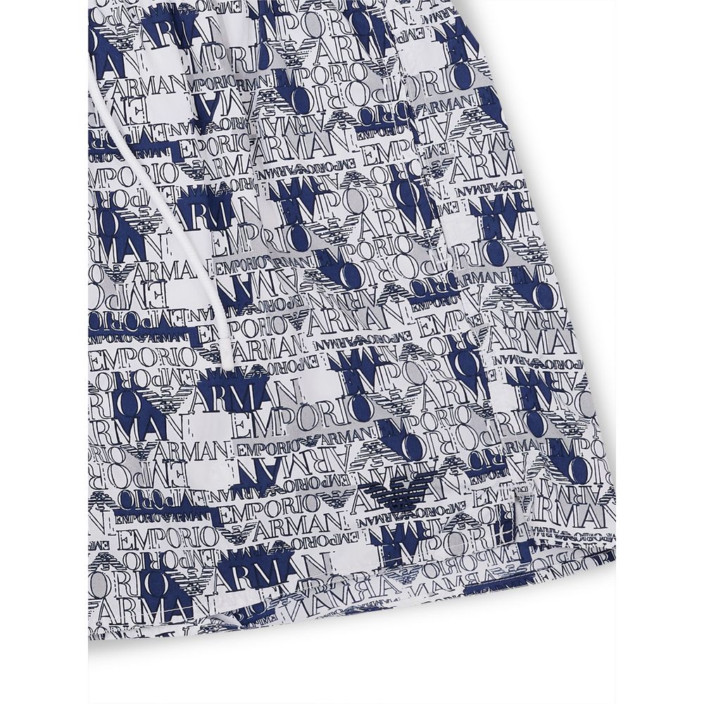 Elegante weiße Polyester-Badeshorts