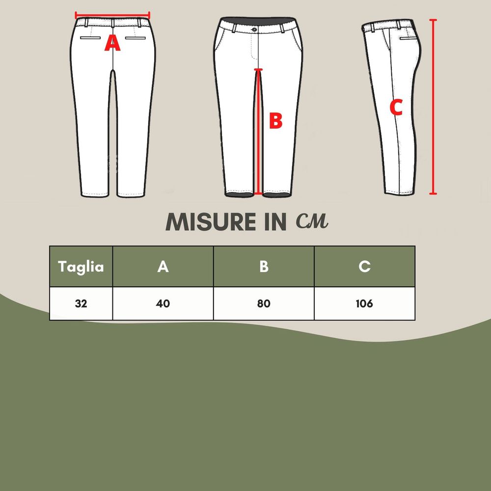 Braune Baumwollhose