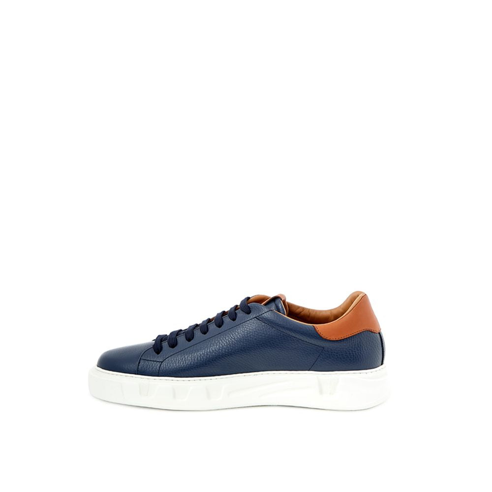 Blauer Ledersneaker