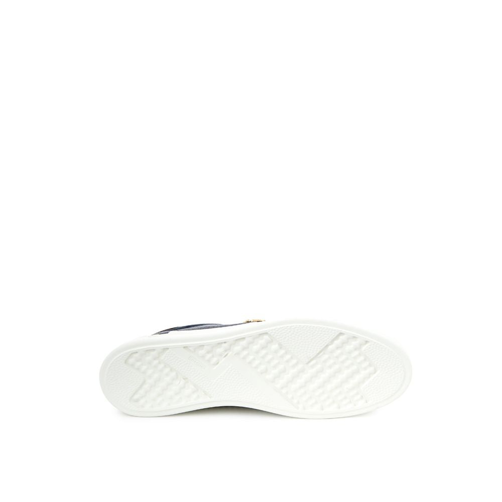 Blauer Ledersneaker