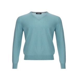 Turquoise Cashmere Sweater Elegance