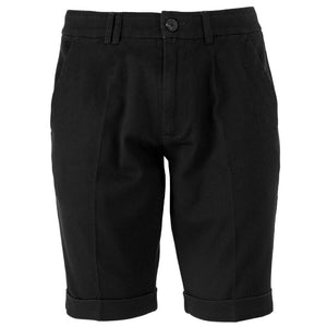 Schwarze Baumwollshorts