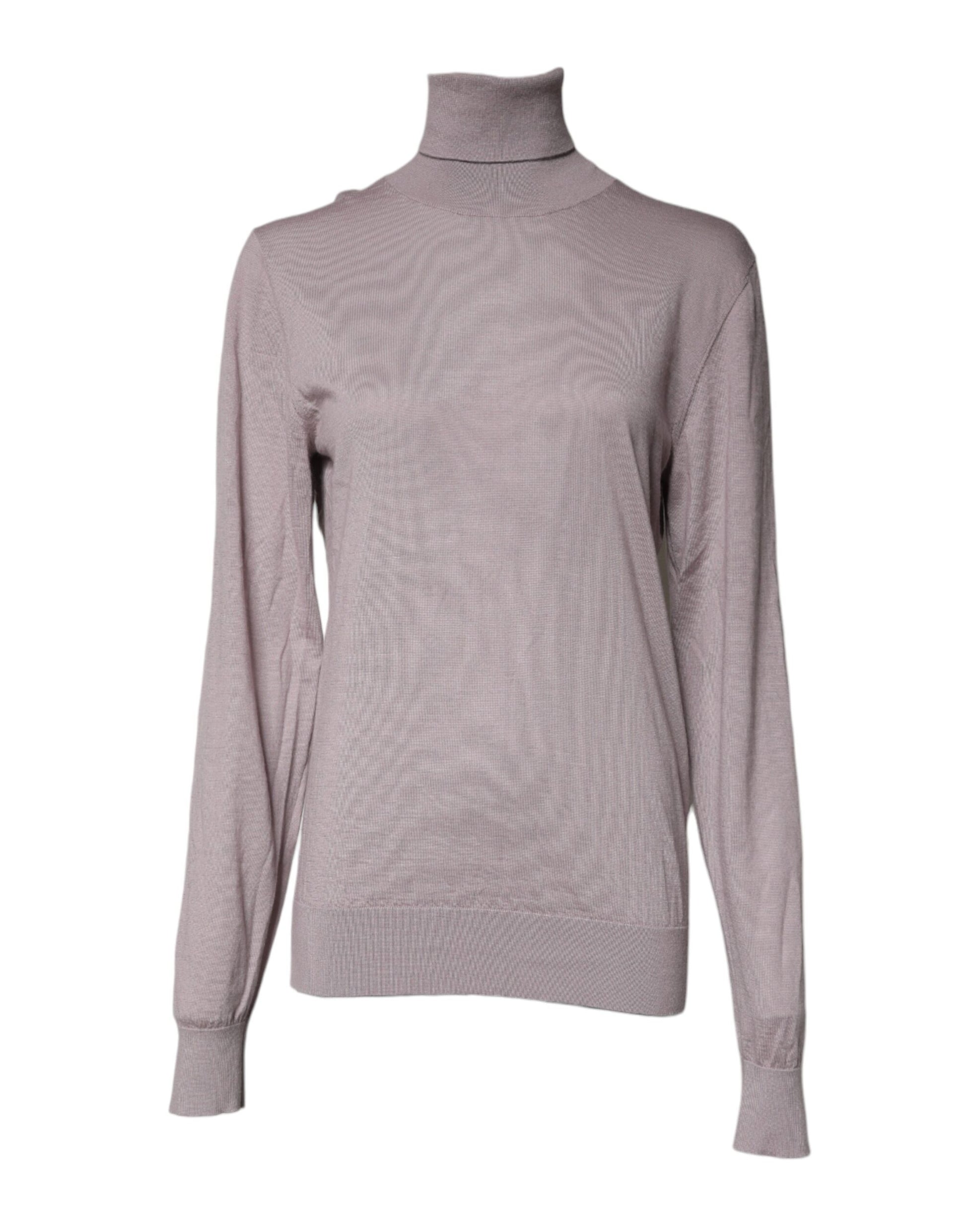 Brauner Rollkragenpullover aus Kaschmir
