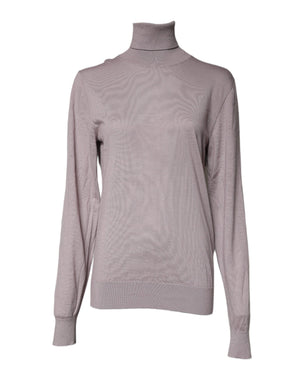 Brauner Rollkragenpullover aus Kaschmir