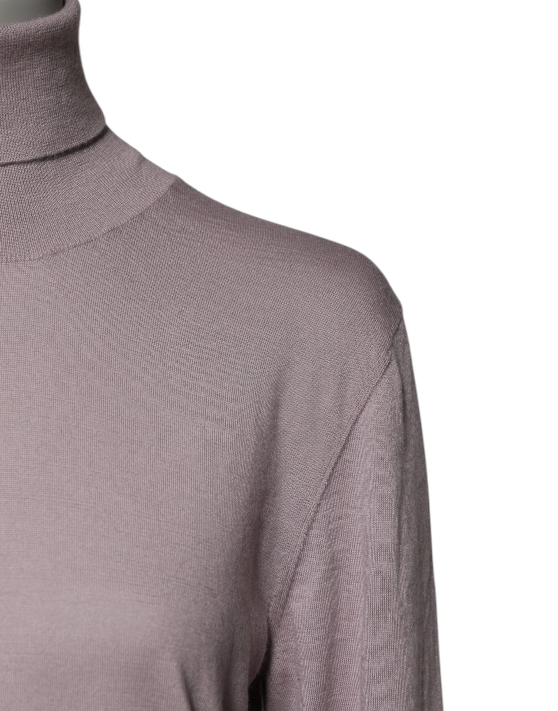 Brauner Rollkragenpullover aus Kaschmir