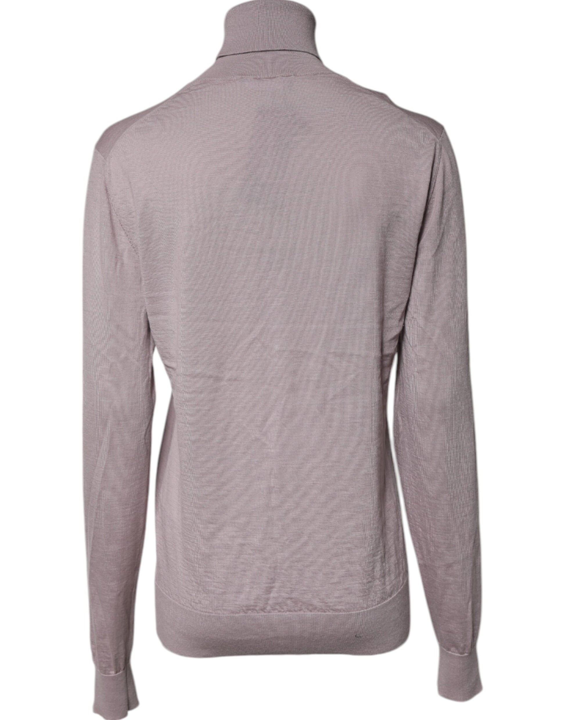 Brauner Rollkragenpullover aus Kaschmir