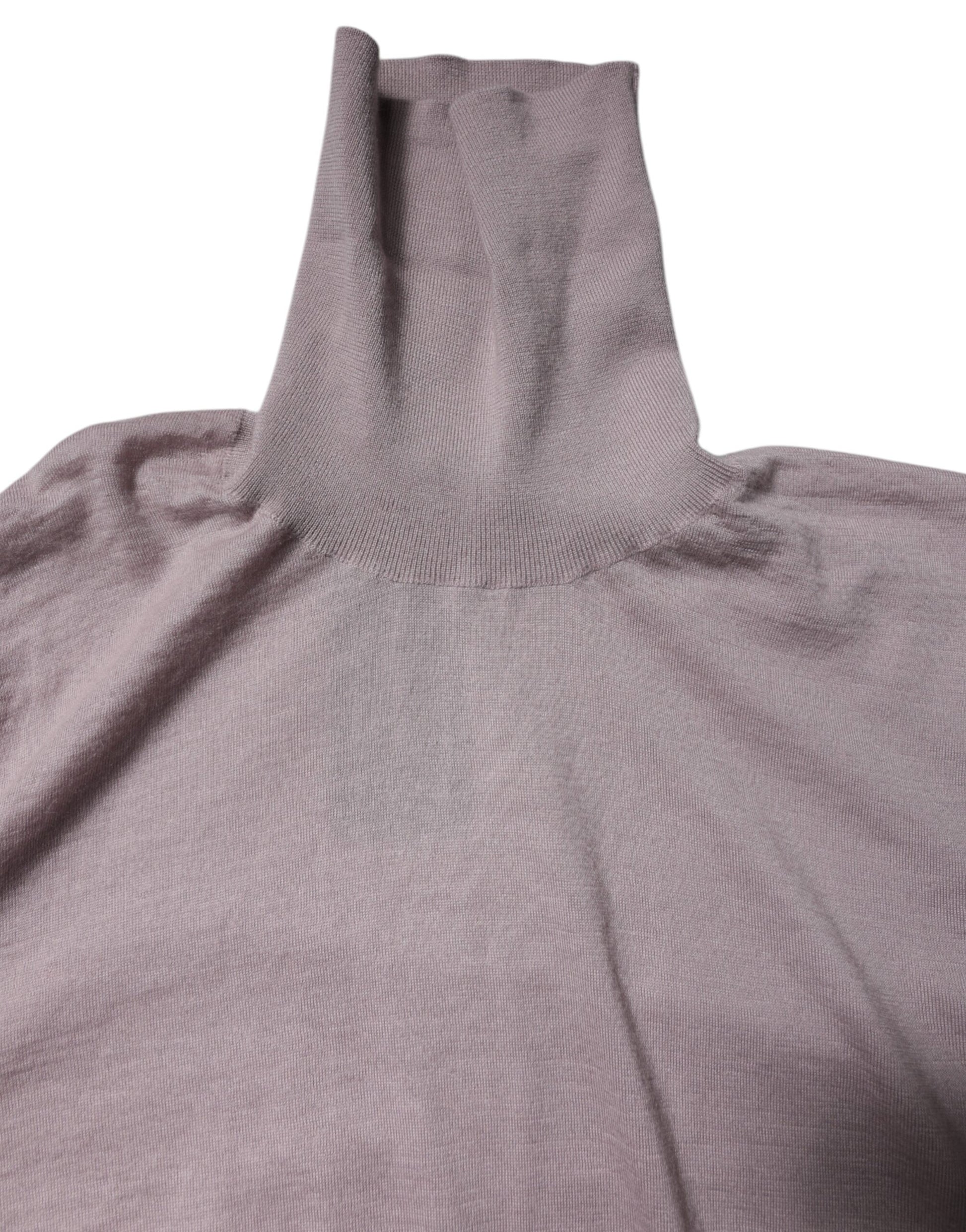 Brauner Rollkragenpullover aus Kaschmir