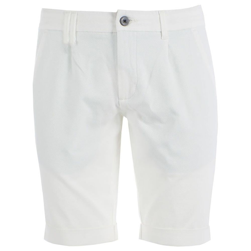 Weiße Baumwollshorts
