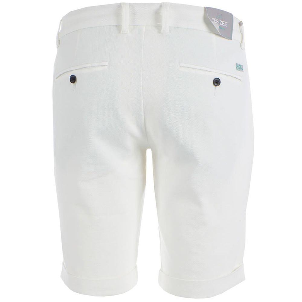 Weiße Baumwollshorts