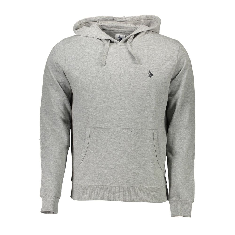 Grauer Baumwollpullover für Herren