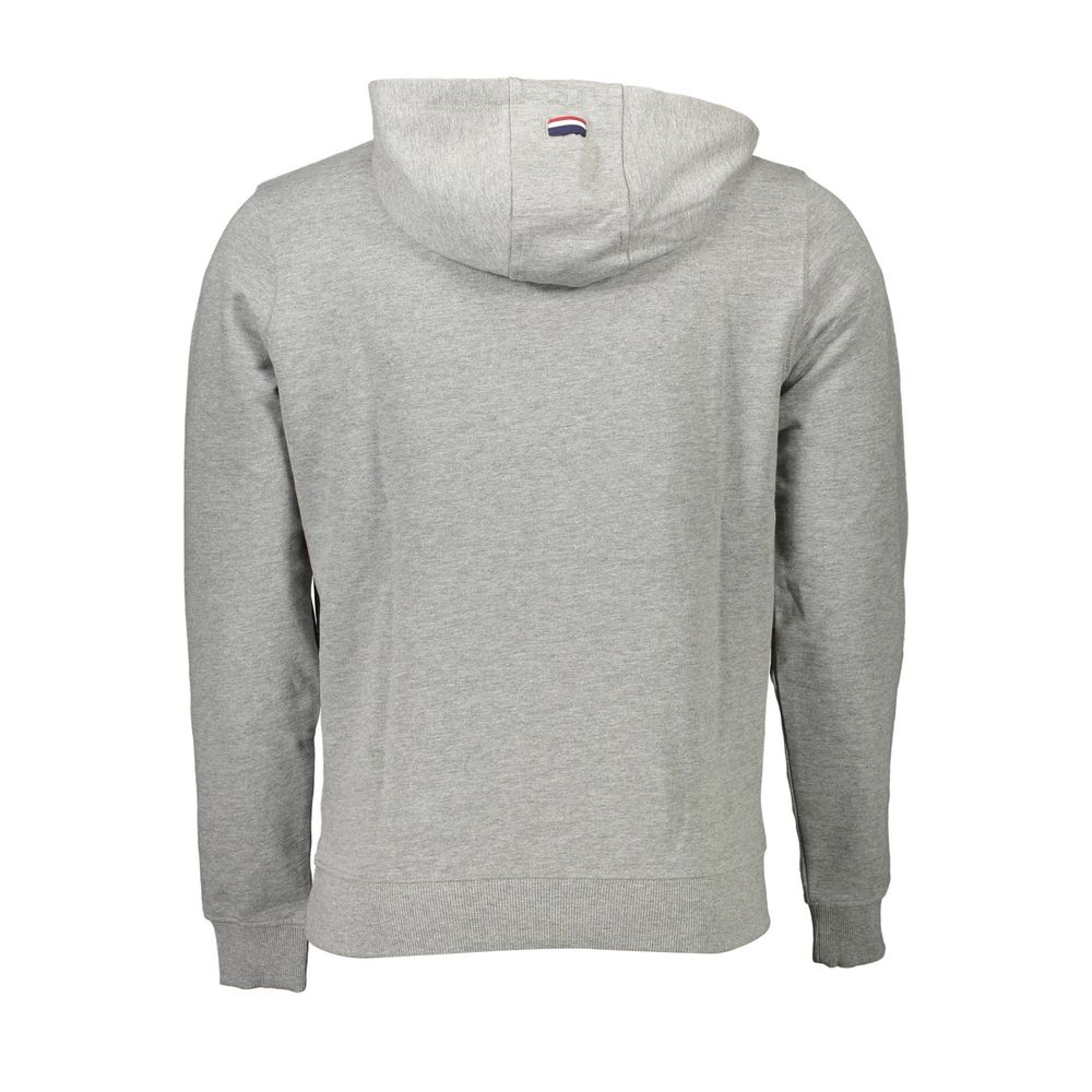 Grauer Baumwollpullover für Herren
