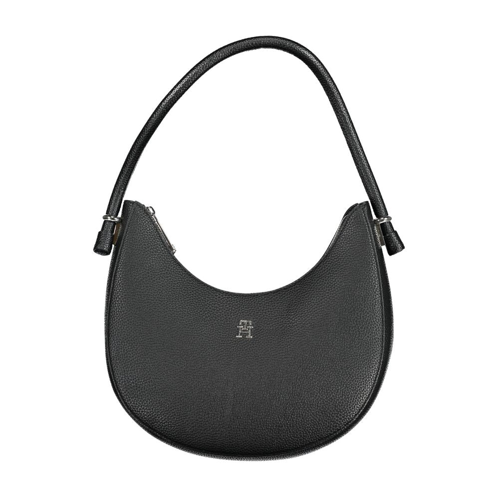 Schwarze Handtasche aus Polyethylen