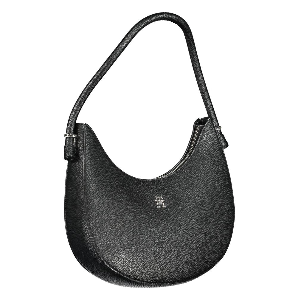 Schwarze Handtasche aus Polyethylen