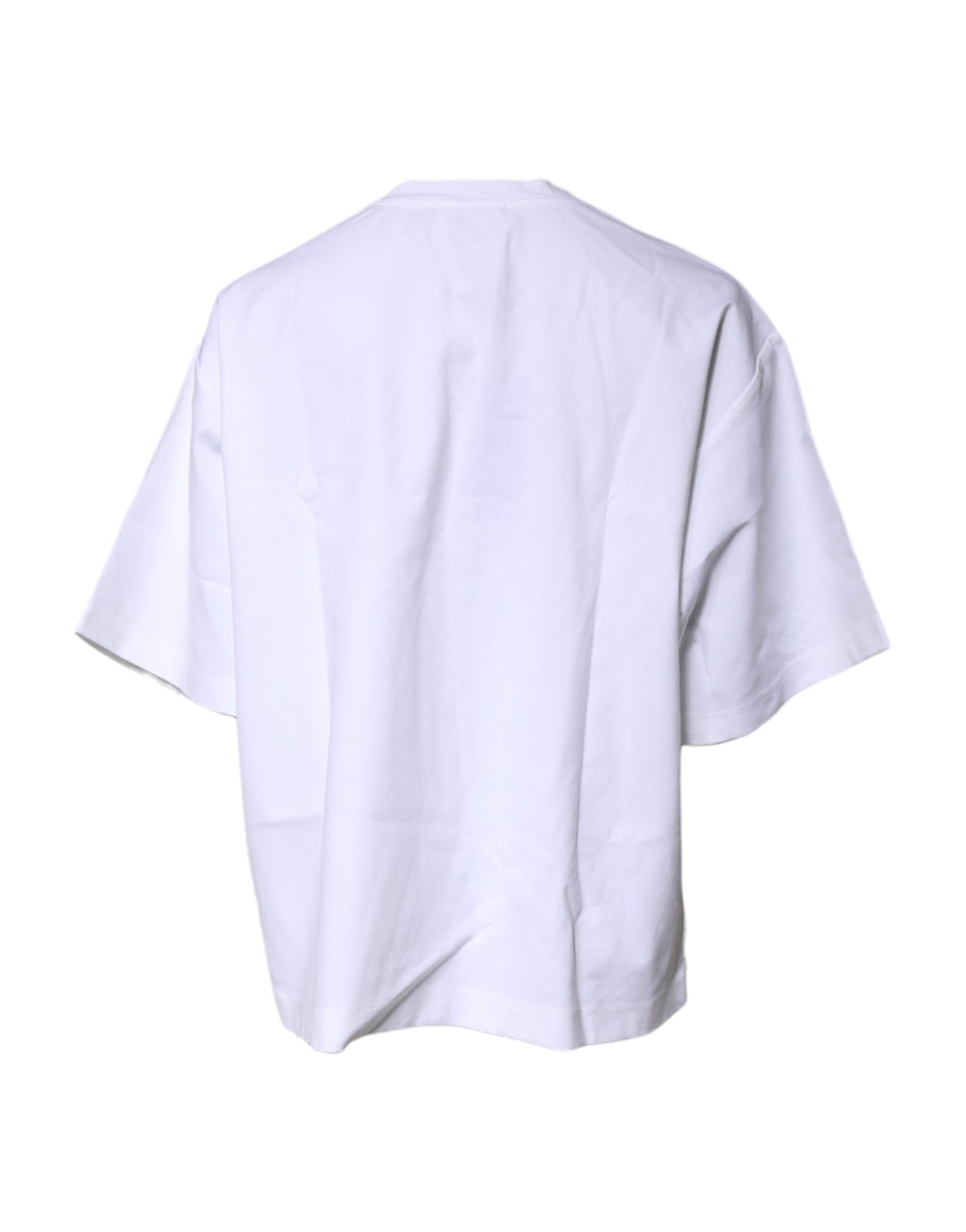 Weißes Bellissima-T-Shirt aus Baumwolle mit Rundhalsausschnitt