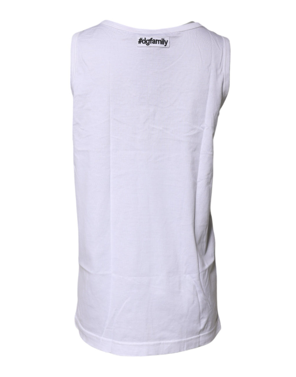 Weißes Tanktop aus Baumwolle mit Ankerkettenstickerei