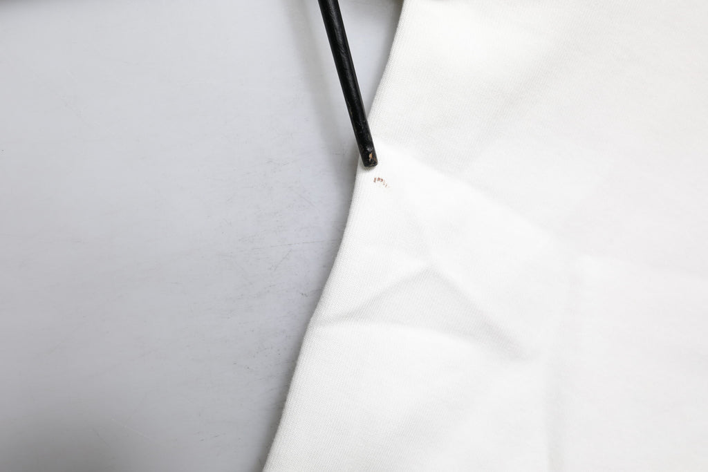 Dolce & Gabbana White Cotton Blend 3/4 Sleeves Blouse Top