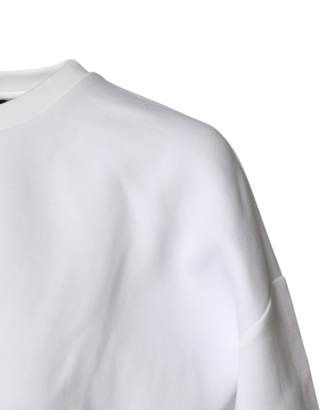 Weißes Blusentop aus Baumwollmischung mit 3/4-Ärmeln