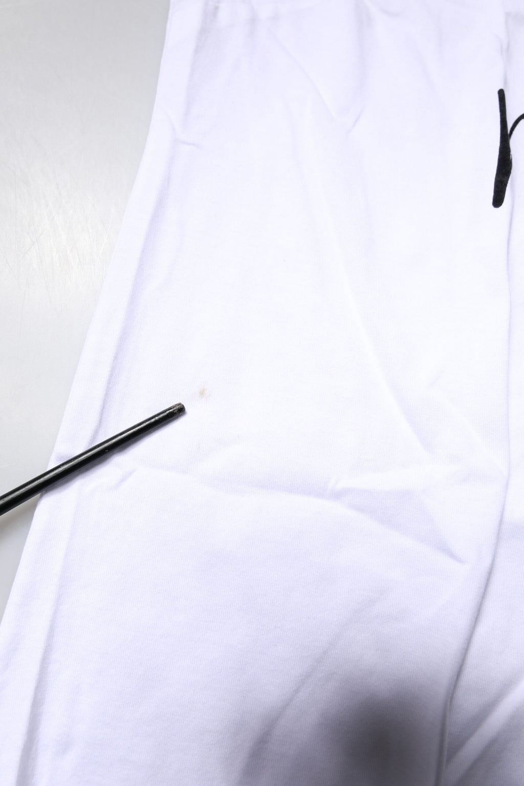 Dolce & Gabbana White Printed Round Neck Top Cotton T-shirt