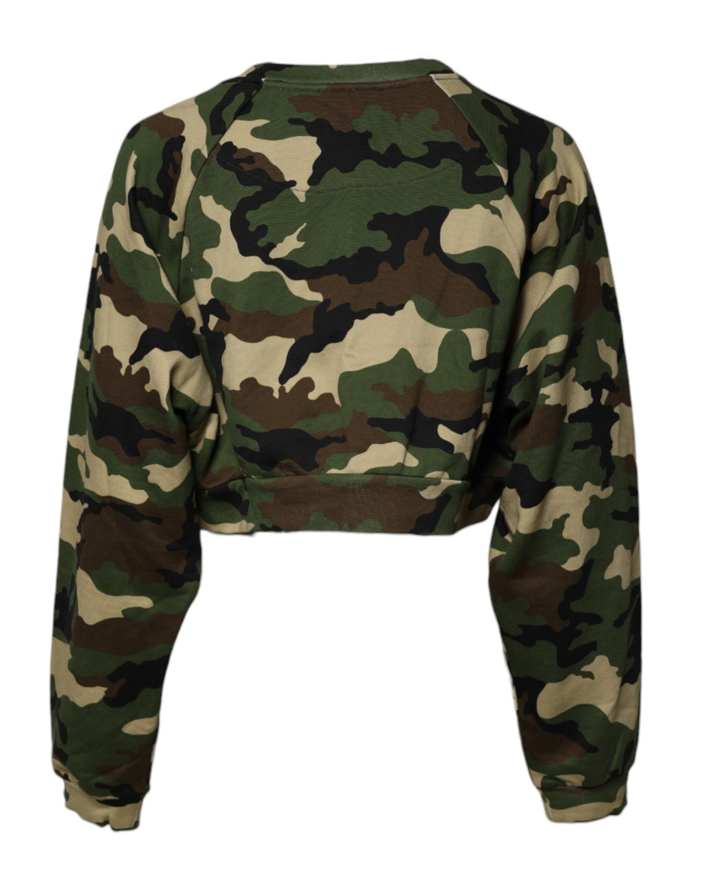 Mehrfarbiger Camou-Kurzpullover
