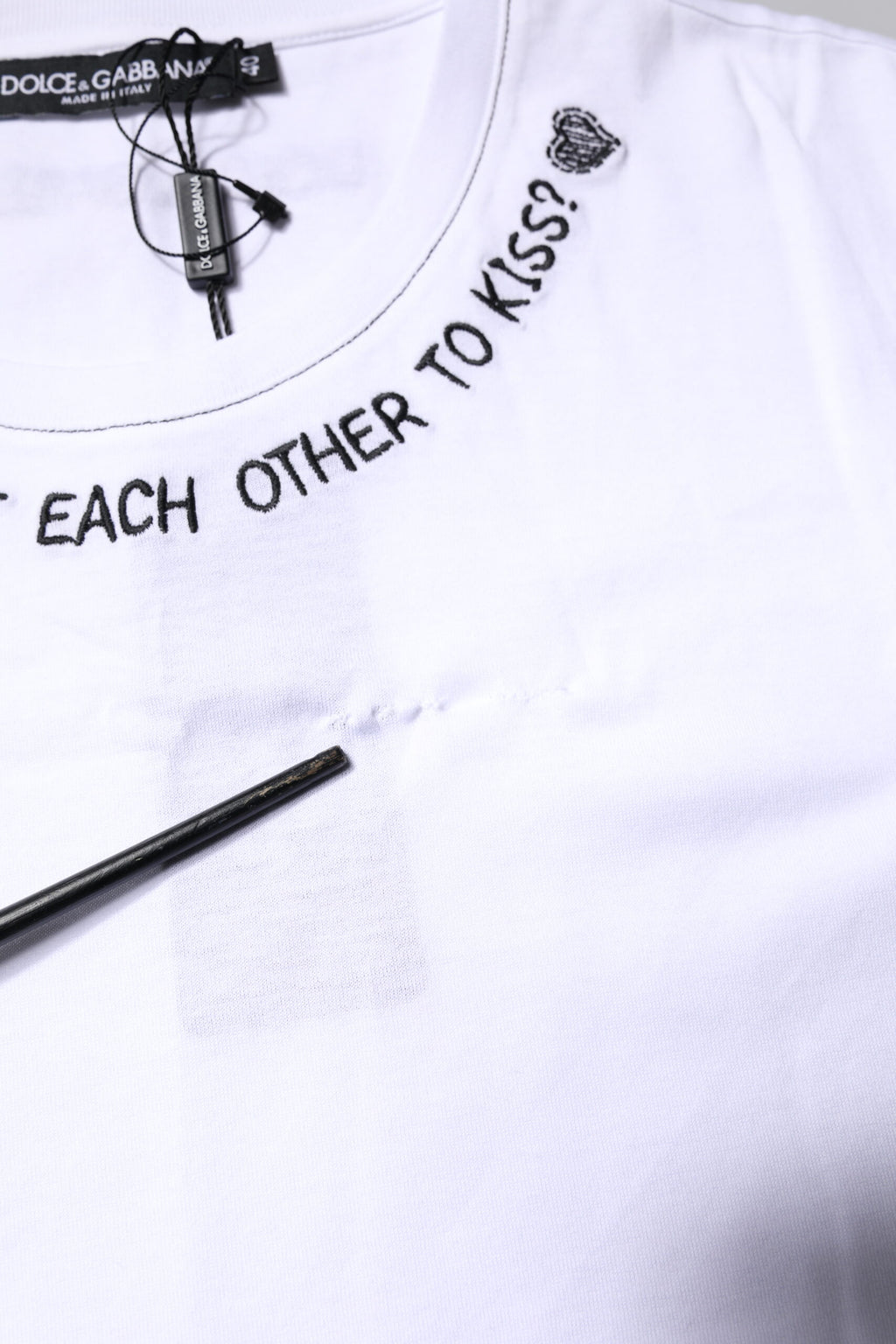 Dolce & Gabbana White Cotton Sleeveless Printed Tank T-shirt