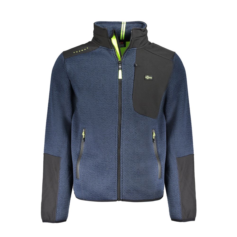 Blaue Polyester-Herrenjacke