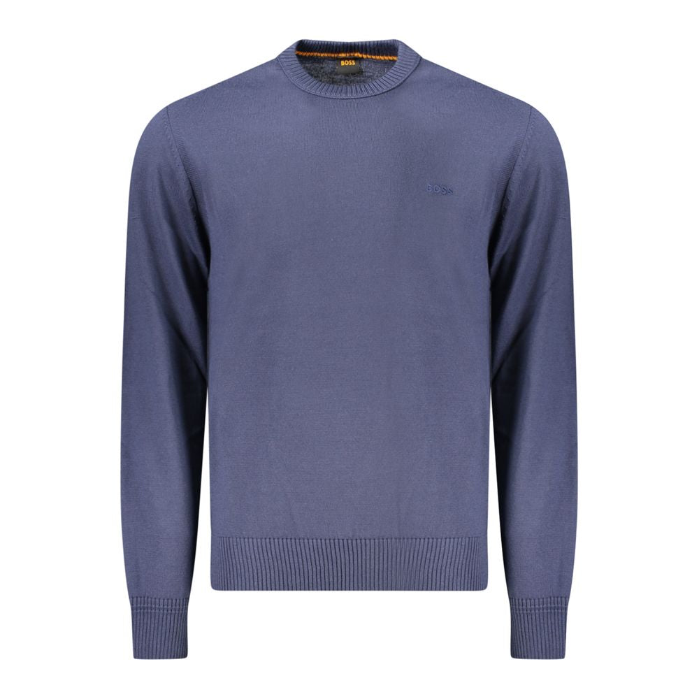 Blauer Wollpullover für Herren