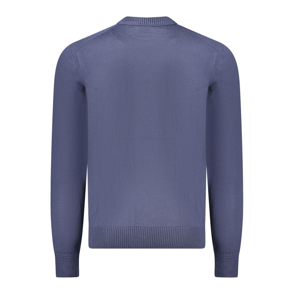 Blauer Wollpullover für Herren