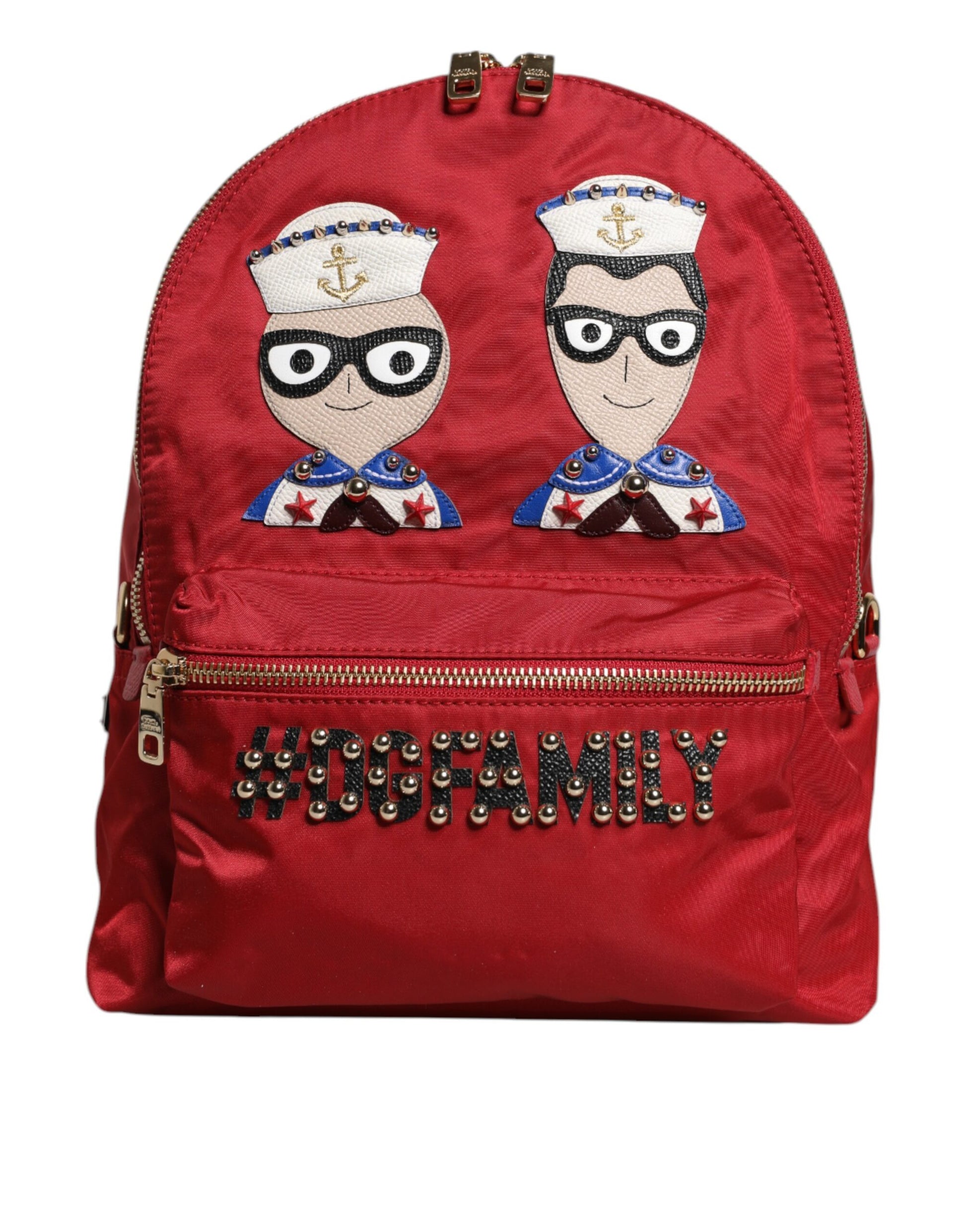 Roter #DGFAMILY VULCANO Verzierungsrucksack