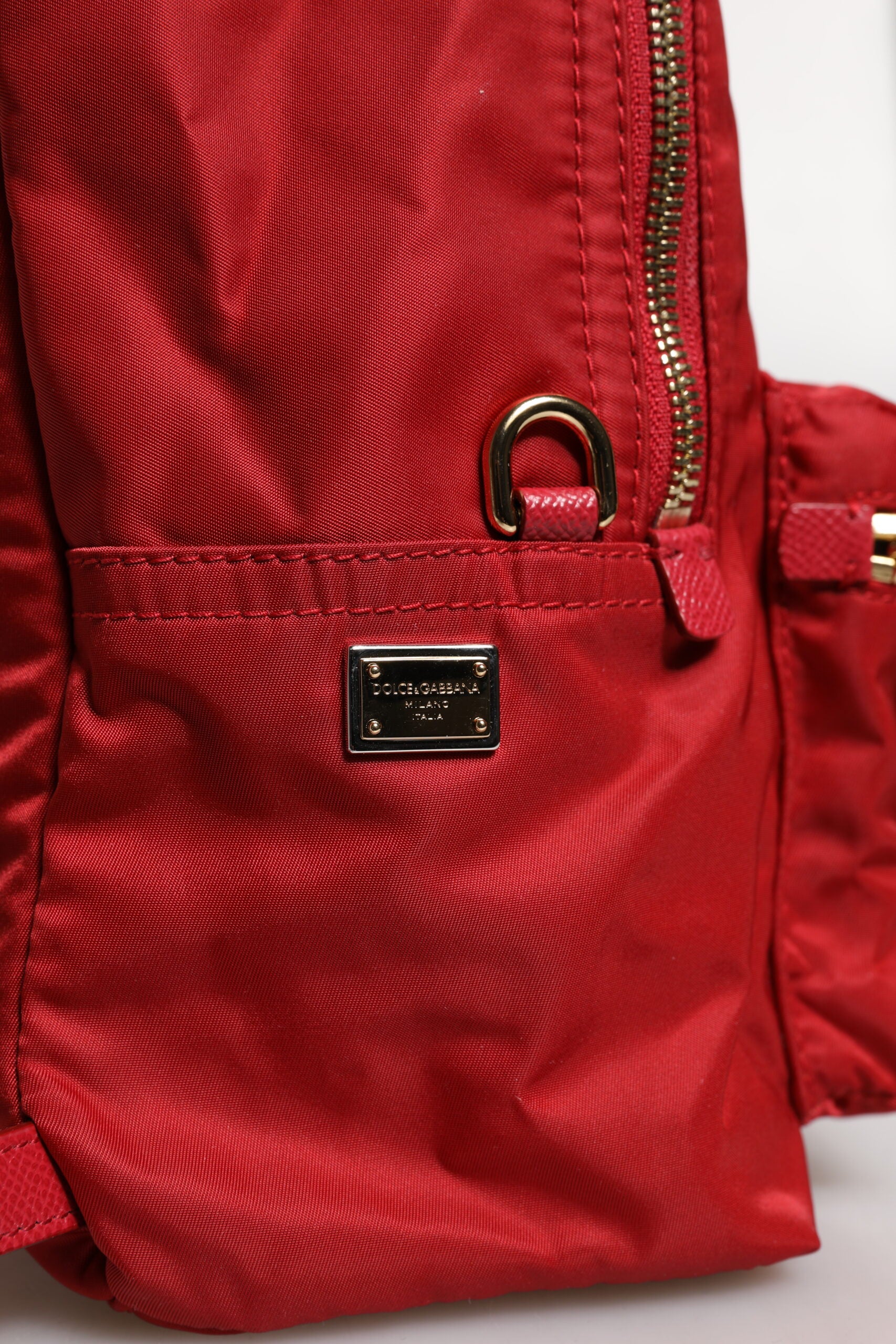 Roter #DGFAMILY VULCANO Verzierungsrucksack