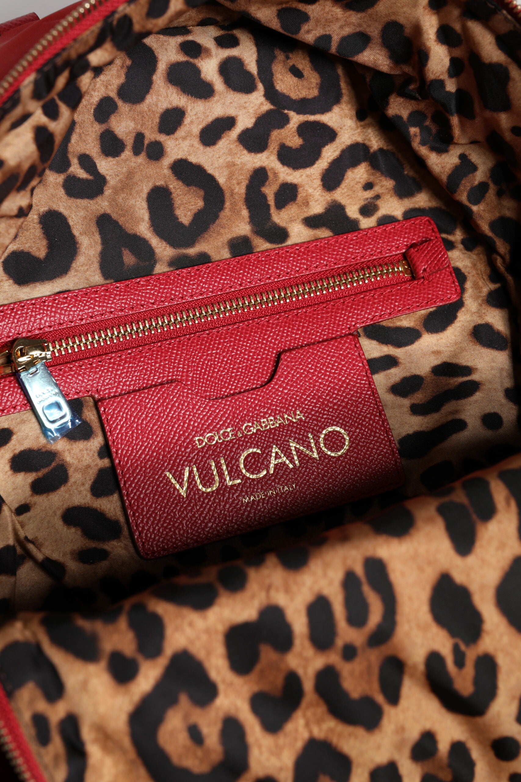 Roter #DGFAMILY VULCANO Verzierungsrucksack