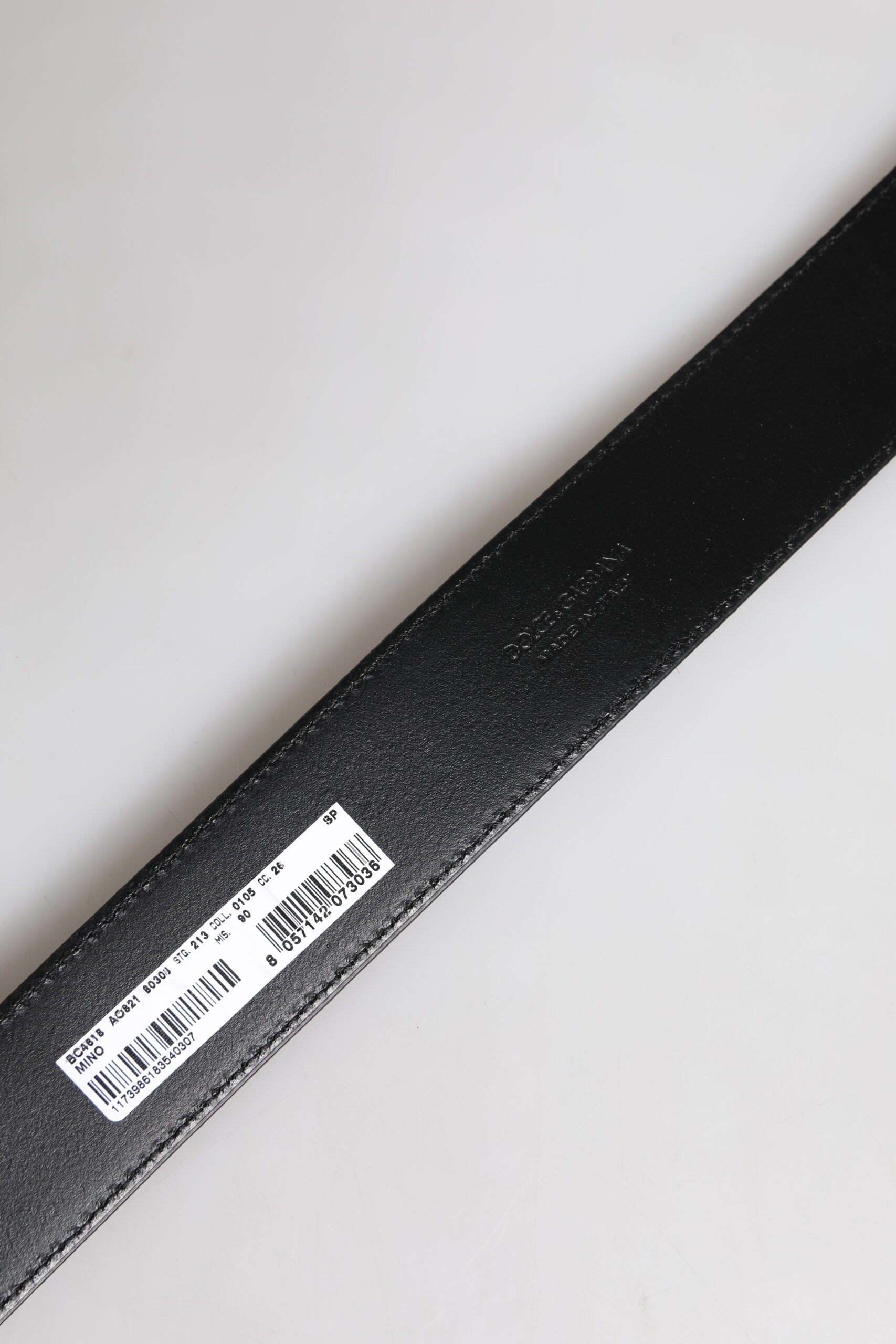 Dolce & Gabbana Brown Leather Gold Metal Buckle Classic Belt