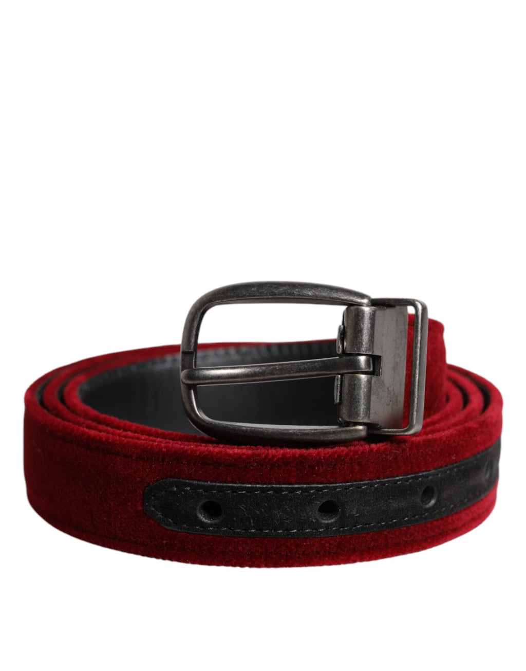 Red Velvet Logo-Gürtel mit schwarzer Metallschnalle