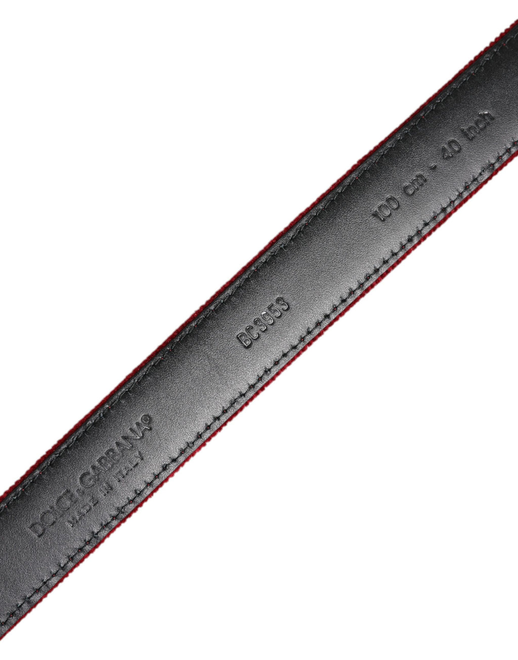 Red Velvet Logo-Gürtel mit schwarzer Metallschnalle