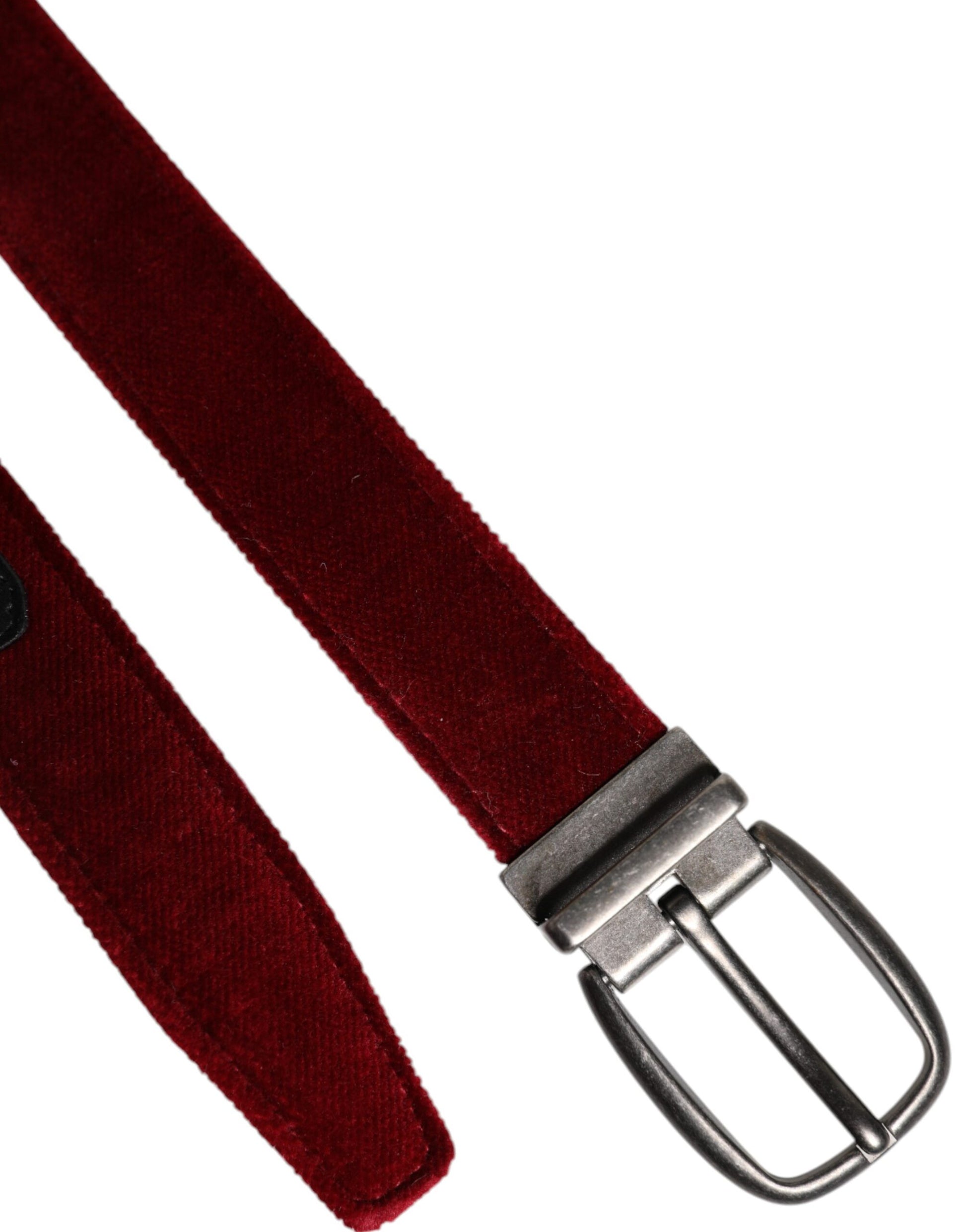 Red Velvet Logo-Gürtel mit schwarzer Metallschnalle