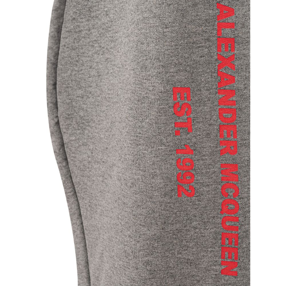 Schicke Hose aus grauer Baumwollmischung