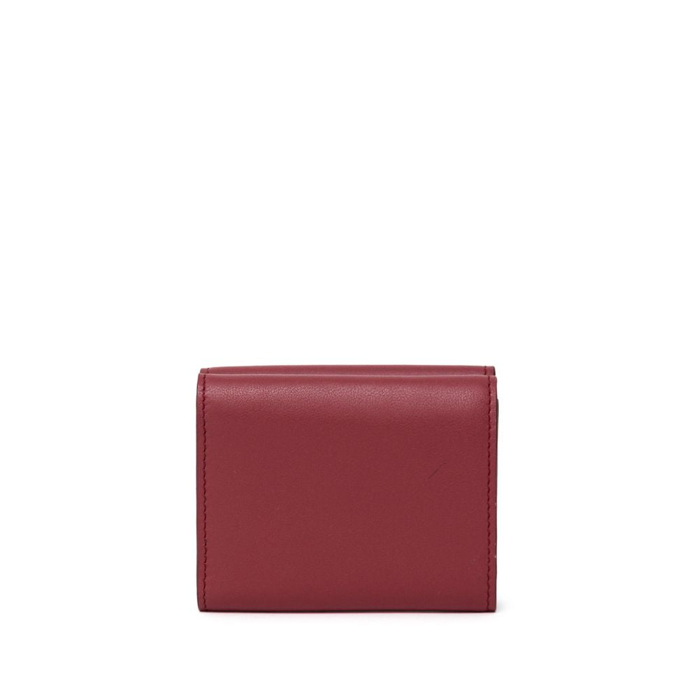 Rotes Portemonnaie aus Kalbsleder
