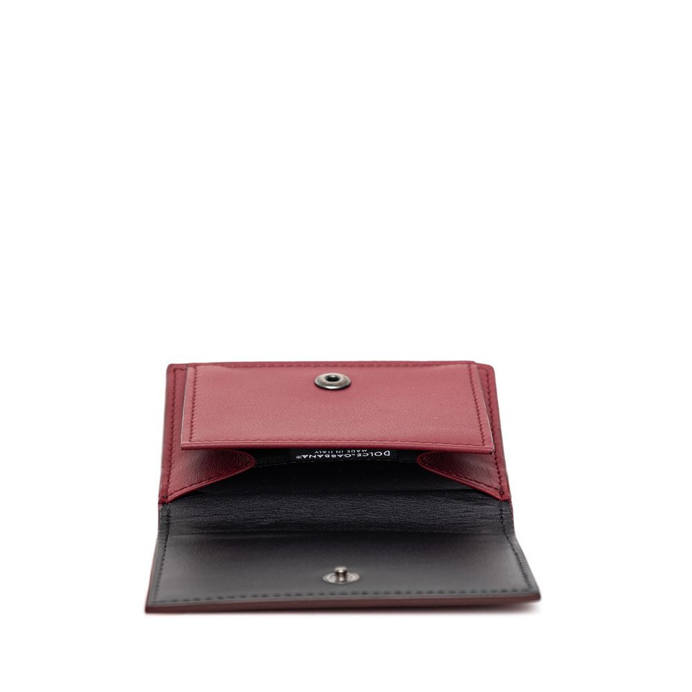 Rotes Portemonnaie aus Kalbsleder