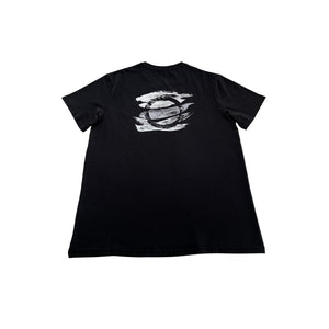 Schwarzes Herren-T-Shirt aus Baumwolle