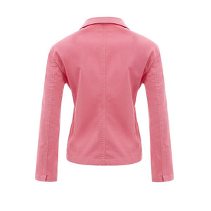 Elegante rosa Baumwolljacke für Sie