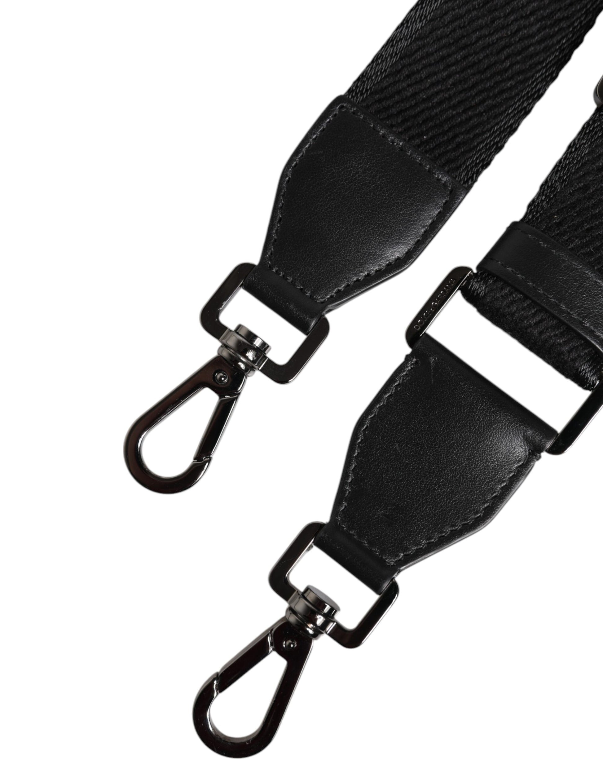 Schwarzer, solider Schultergurt für Taschengriffe aus Polyester