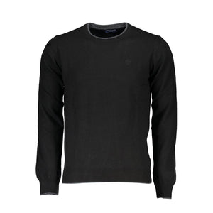 Schwarzer Polyamid-Herrenpullover